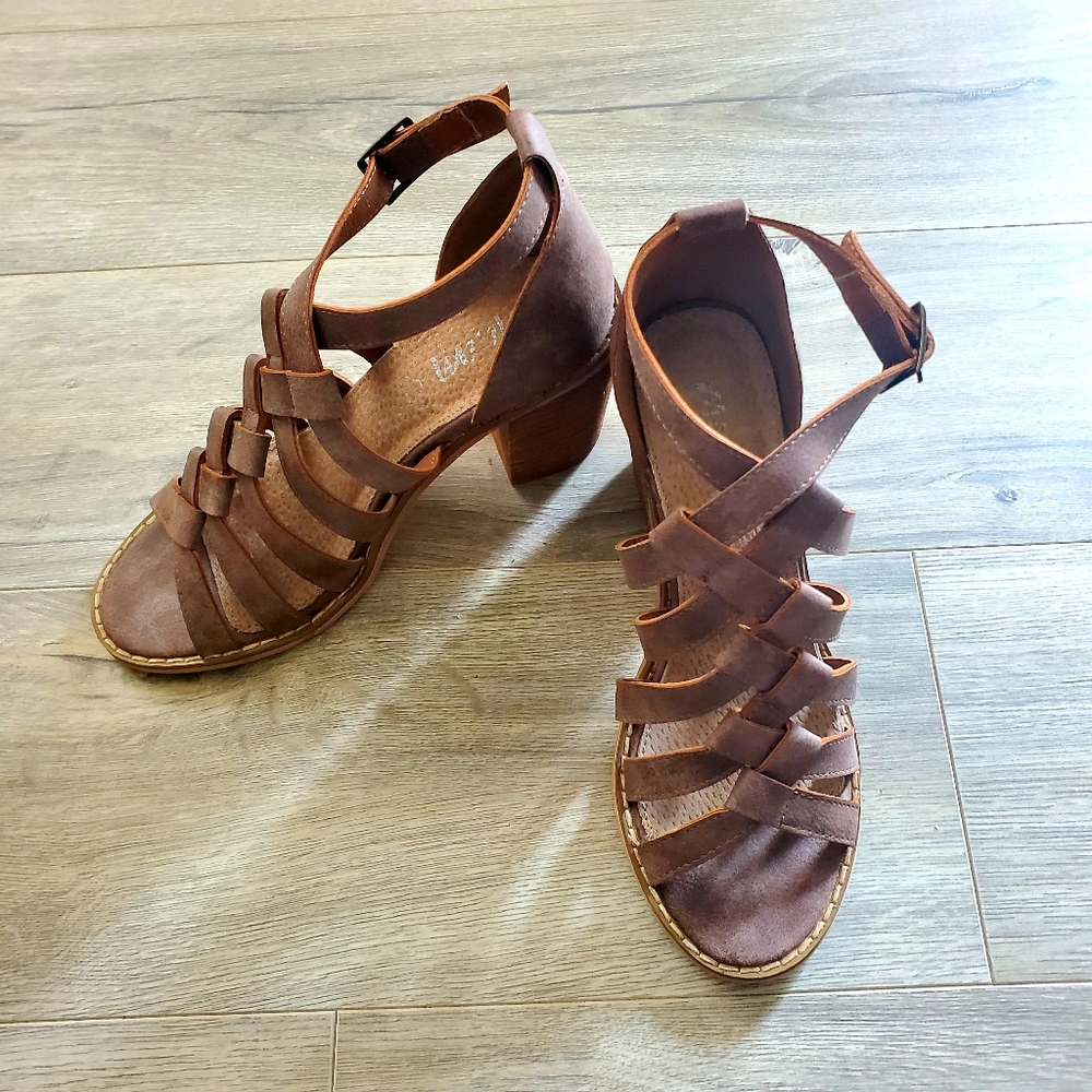 SOLD! 🎀3 for $35🎀 NWOT- Braided Heeled Sandals, - Picture 2 of 12